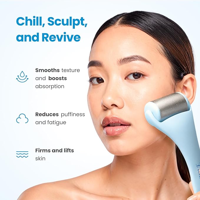 PLANTIFIQUE Ice Roller for Face & Eyes - Reduce Puffiness & Soothe Skin