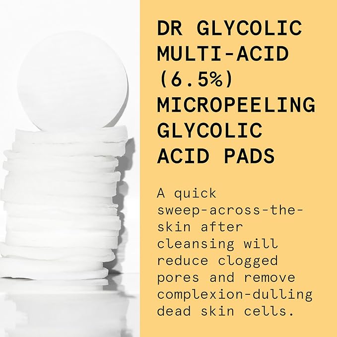 Beauty Pie Dr Glycolic Acid Micropeeling Pads | Exfoliating Pads | 50 Count