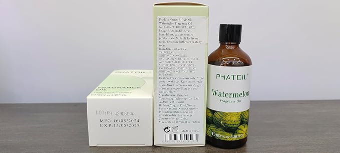 PHATOIL Watermelon Fragrance Oil for Diffuser Aromatherapy 3.38FL.OZ