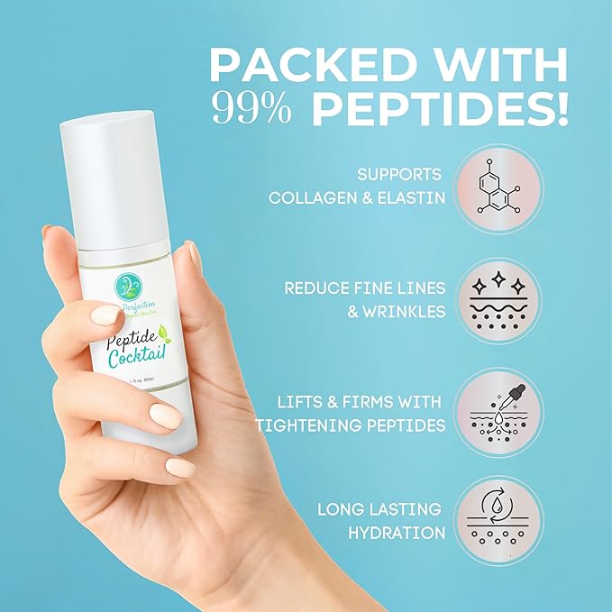Skin Perfection 99% Peptide Serum for Face 8x Matrixyl 3000 Firming 1 oz