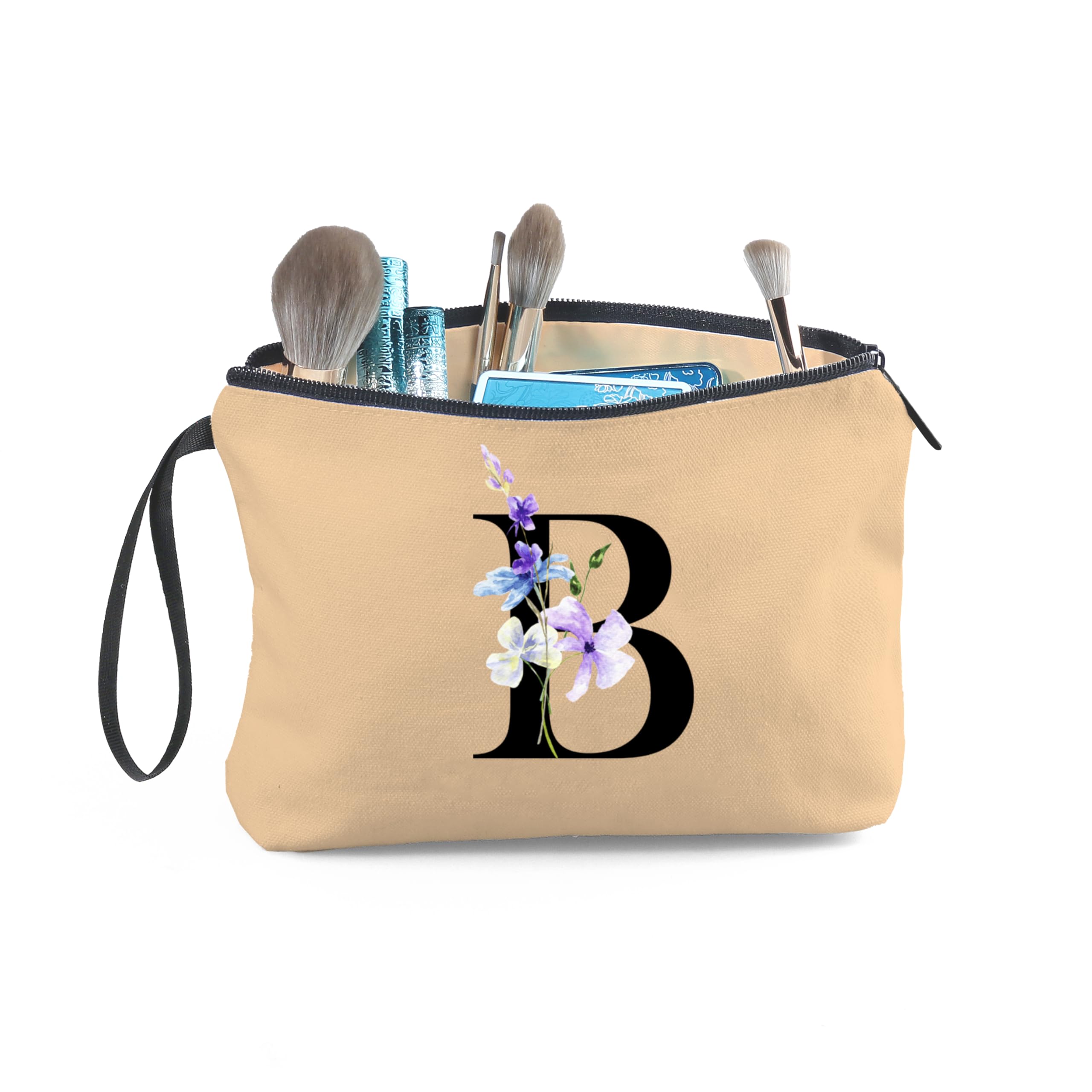 Birthday Inspirational Bridesmaid Proposal Team Small Gifts for Women Mom Aunt Teacher Sister Coworkers Makeup Cosmetic Bag Travel with Mirror Mothers Day Christmas Graduation B