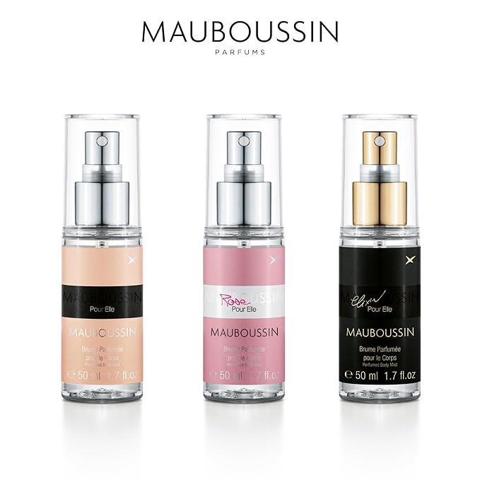 Mauboussin - Pour Elle Body Mist Set 3x50ml (3x1.7 Fl Oz): Pour Elle, Elixir & Rose
