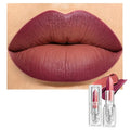 Depuplum Rose Red Lipstick Nude Lipstick Matte Ombre Lips Dual Tone