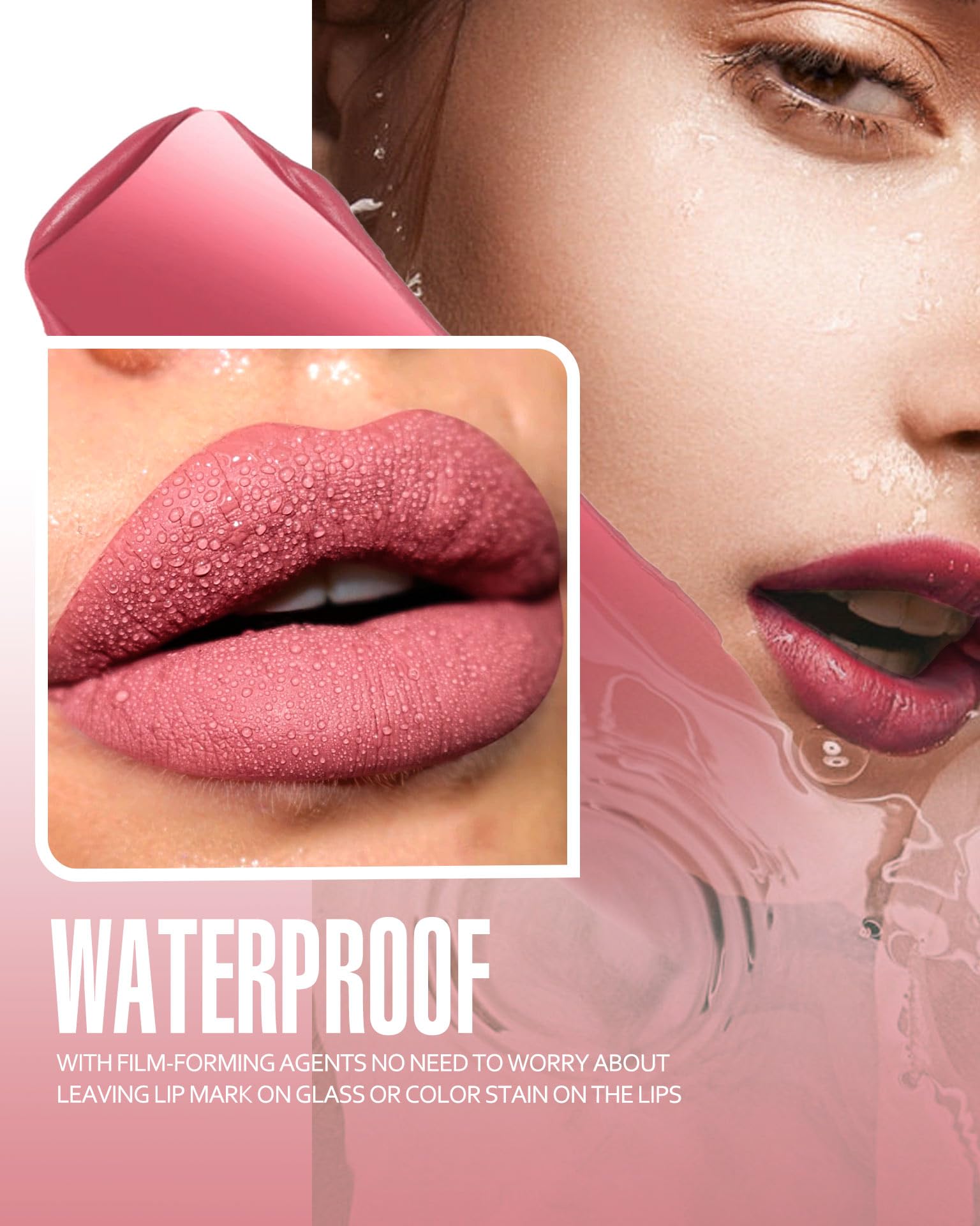 HANLADY Dark Red Lipstick Long Lasting Lipsticks for Women Smudgeproof