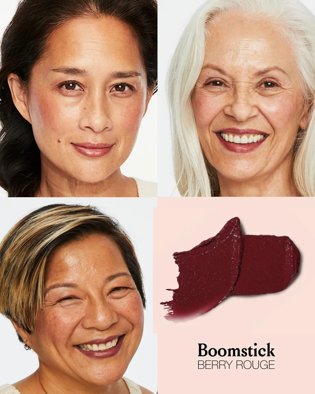 Boomstick Color® All-in-One Cream Blush for Cheeks, Eyes & Lips, Berry