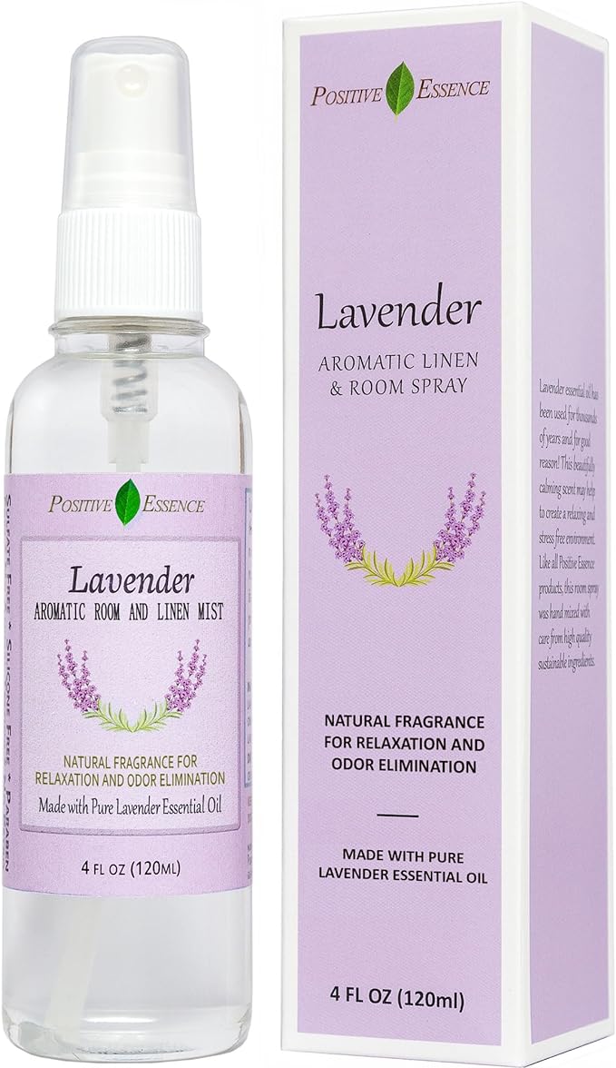 Lavender Room & Pillow Spray with Essential Oil, Linen Mist, 4.05 fl oz