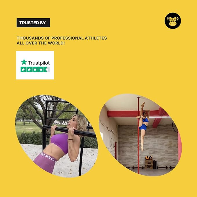 MONKEY HANDS MonkeyHands Gel Grip Pole Dance, Calisthenics, Rings, Parkour, Gymnastics, Padel, Tennis and More - High Performance - Skin Friendly, Vegan (Classic, 50ml)