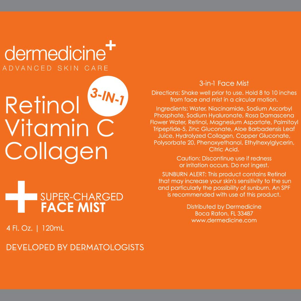 Anti-Aging Face Mist with Retinol, Vitamin C, Collagen, 4 fl oz, 120 ml