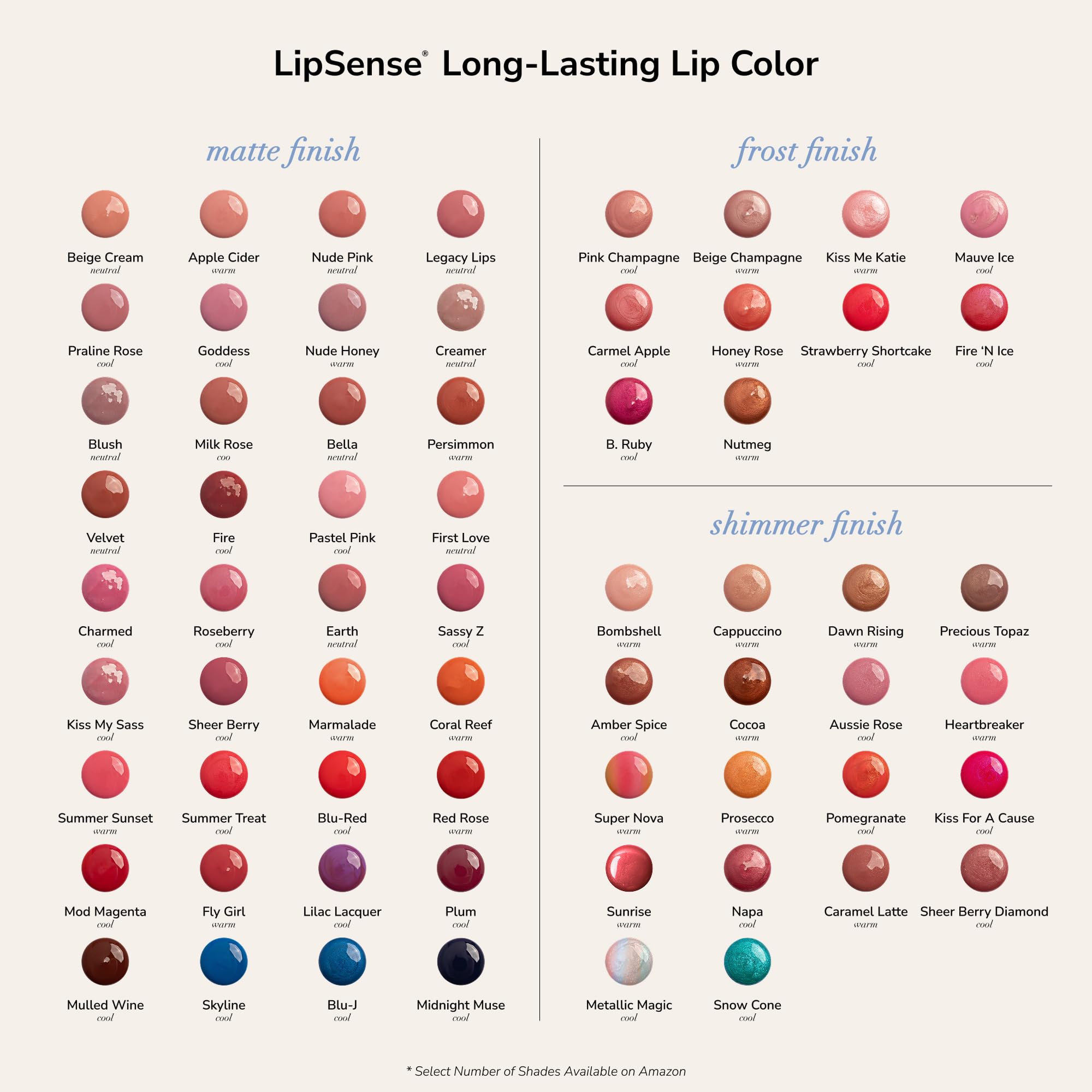 SeneGence LipSense Long-Lasting Liquid Lipstick – 18-Hour Wear, Waterproof, Transfer-Proof, Paraben-Free, Vegan, Cruelty-Free Lip Color in Multiple Shades