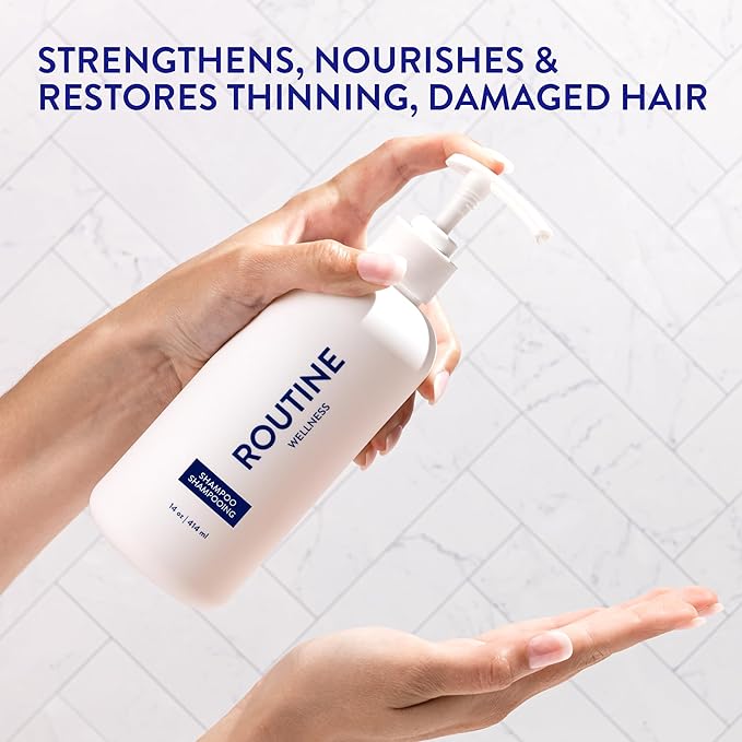 Routine Wellness Anti-Thinning Volumizing Shampoo - Unscented (Pack of 2)
