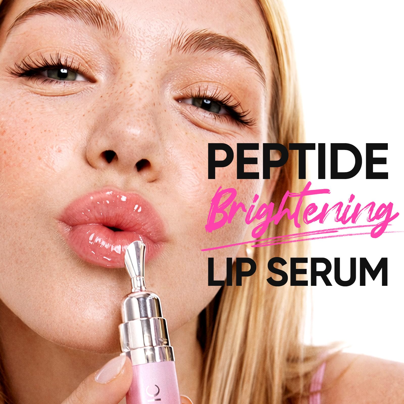 SKINTIFIC Brightening Lip Serum, Hydrating & Plumping (06 Cherry Red)