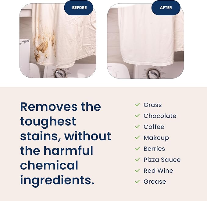Truly Free Natural Laundry Detergent for Sensitive Skin | Eco Friendly, Plant Based, Baby Clothes Safe | Clean & Easy Powder to Liquid, 1 Empty Reusable Jug + 1 Fill Pack | Signature Scent, 50 Loads