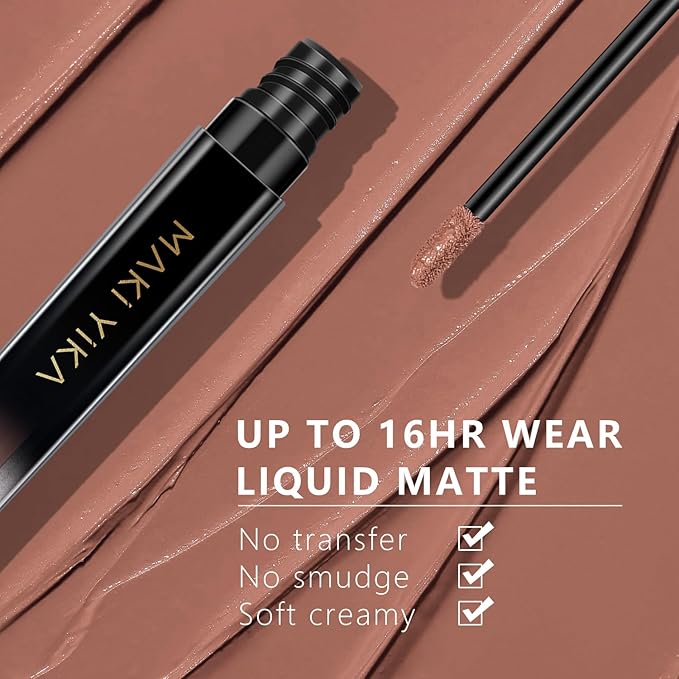 MAKI YIKA Nude Lipstick Matte for Women Colorstay Long Lasting Brown Lipsticks