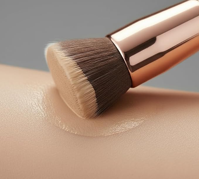 Lamora Flat Top Kabuki Foundation Brush - Liquid Cream Powder Face Brush