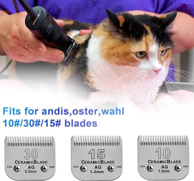 Dog Stainless Steel 5 Color Comb Compatible with andis oster A5 wahl km10