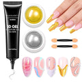 Makartt 15g 3D Nail Gel & Chrome Nail Powder Kit for Sculting and Drawing