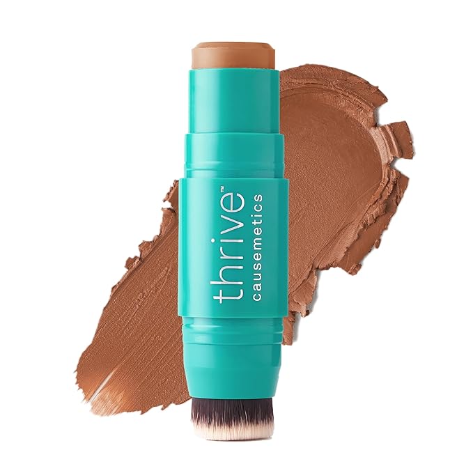 Thrive Causemetics Cream Bronzer Triple Threat Color Stick, Medium Warm