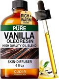 100% Pure Vanilla Oil - 4 Fl Oz Vanilla Essential Oil for Hair, Skin, Diffuser, Aromatherapy & DIY Soap Making Scent