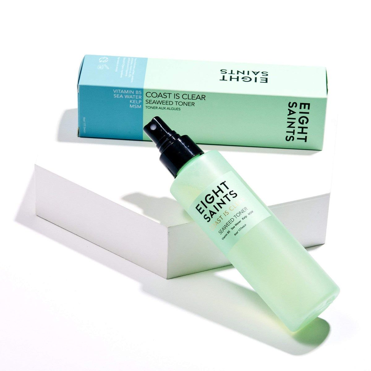 Eight Saints Coast is Clear Seaweed Anti Aging Face Toner, Alcohol Free Toner for Face, Minimizes Large Pores and Redness, with Witch Hazel, Sea Water, and Kelp, 6 Ounces