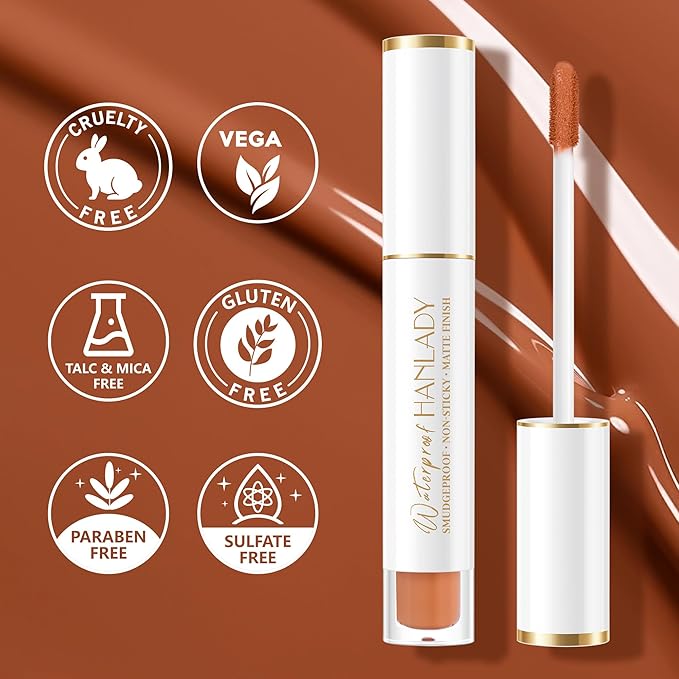 HANLADY Caramel Lipstick Long Lasting Lipsticks for Women Smudgeproof
