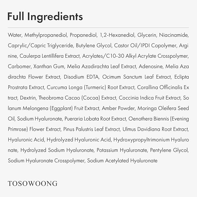 TOSOWOONG Green Caviar Pore Ampoule for Pore Care, Firming, Hydrating
