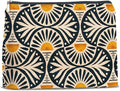 jyunsoeng Boho Cosmetic Bag Sunset Leaf Aesthetic Zipper Makeup Pouch Small Makeup Bag (1Pcs)