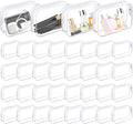 Merkaunis 36 PCS Clear Makeup Bags Bulk Cosmetics Plastic Travel Pouches