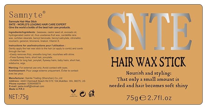 Hair Wax Stick & Slick Back Hair Brush – Frizz Control for Women & Kids, Non-Greasy & No Residue – Smooths Flyaways, Creates Sleek Ponytails & Buns – Styling Accessories & Teen Girl Gifts Trendy Stuff