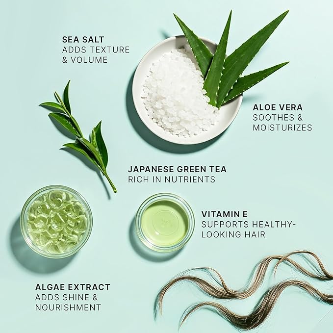 Beauty by Earth Sea Salt Spray for Textured Beach Waves & Volume