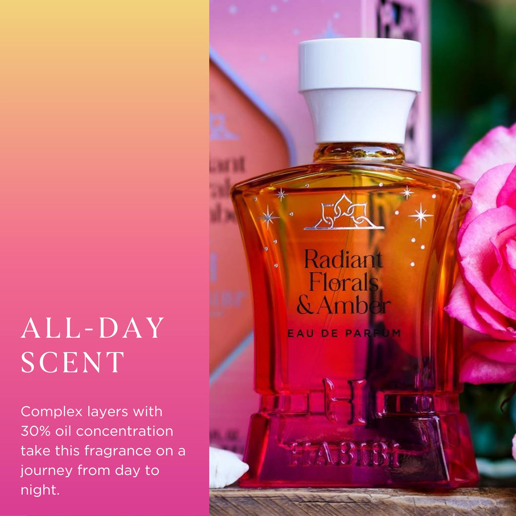 H HABIBI Radiant Florals & Amber Musk Perfume for Women Eau de Parfum 75 ml