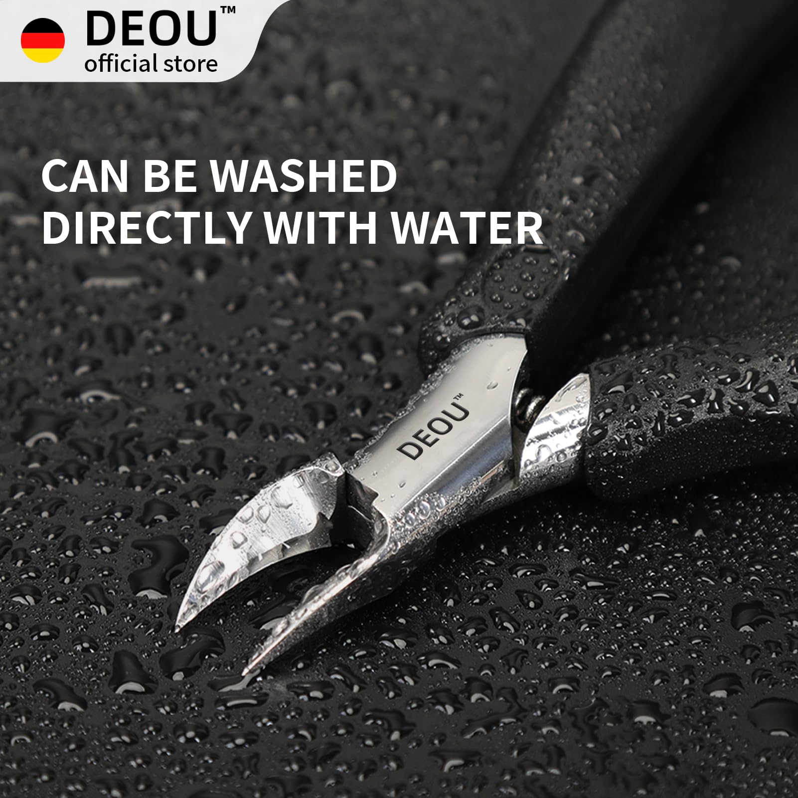 DEOU Toenail Clippers Blade for Ingrown and Thick Nails Stainless Steel Pedicure Tools at Home ingrown toenail Treatment Professional Podiatrist Nail Clippers with (Eagle Beak Pliers+Nail Remover)