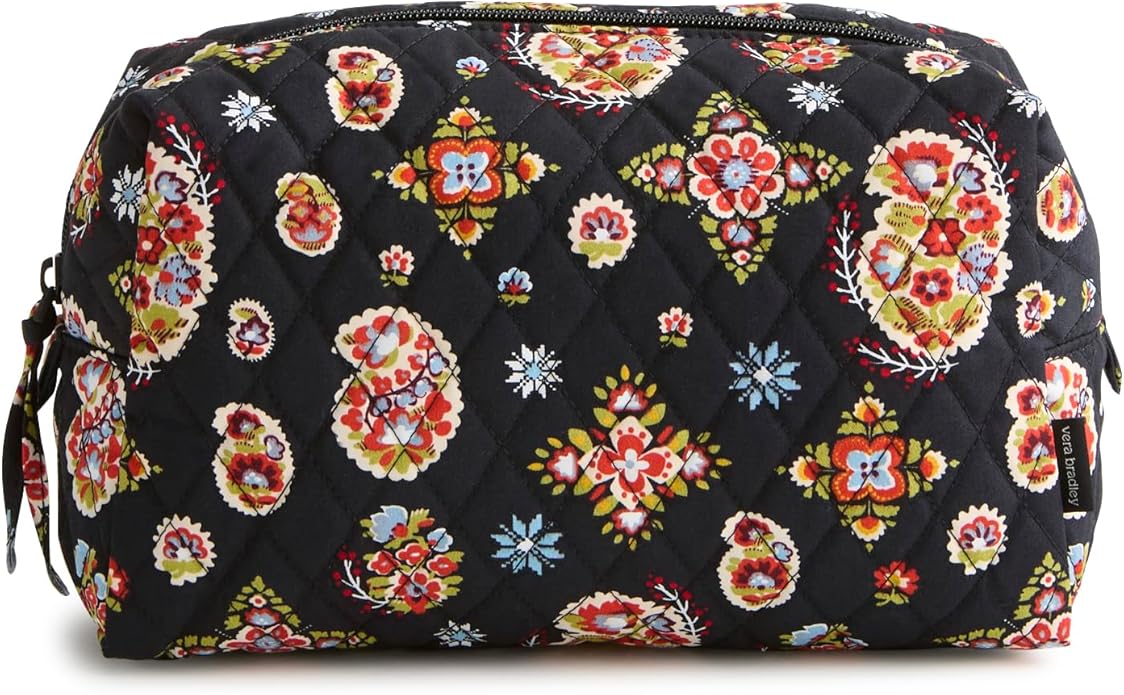 Premium Cotton Large Cosmetic Makeup Bag, North Star Sky, One Size
