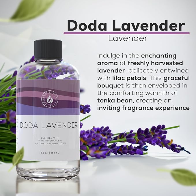 Aroma Country Lavender Fields Luxury Diffuser Oil Refill (8.5 Fl Oz)