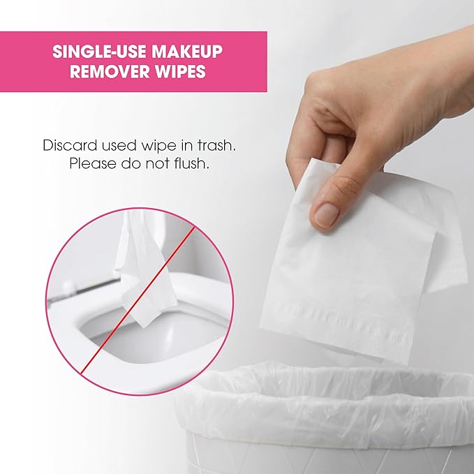 Diamond Wipes Face Cleansing & Waterproof Makeup Remover Wipes, 500 Count
