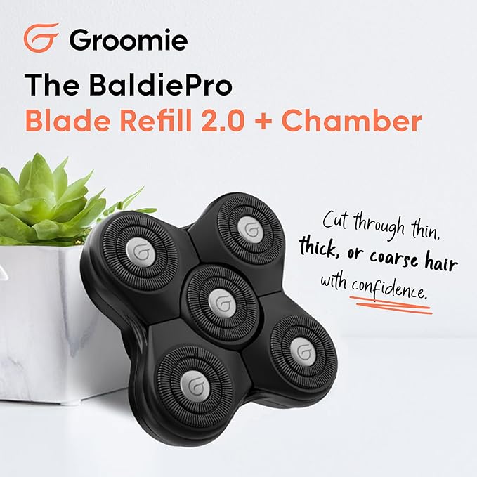 Groomie BaldiePro Blade Refill 2.0 with Chamber for Head Shaver