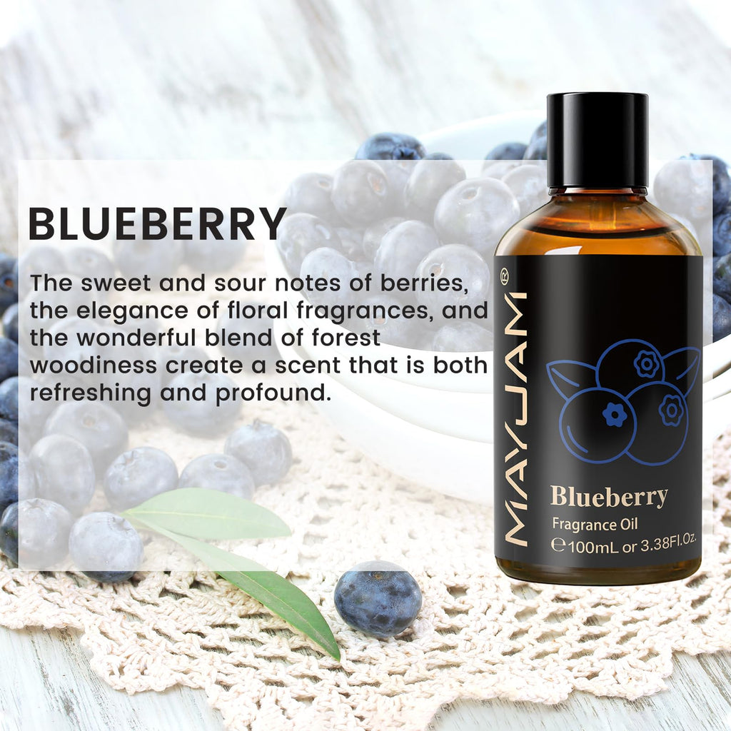 MAYJAM Blueberry Fragrance Oil for Diffusers for Home, 100ML/3.38FL.OZ