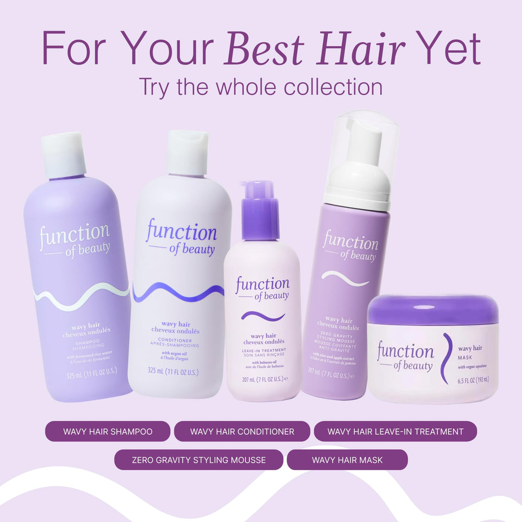 Function of Beauty Wavy Hair Shampoo & Conditioner XL Set - Anti-Frizz