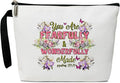 BSNZZIO Christian Cosmetic Bag for Women Accessories Organizer, Religious Gifts Bible Verses Gifts for Women Coworker, Travel Essentials Purse Toiletry Pouch Cosmetic Bag with Zipper -34