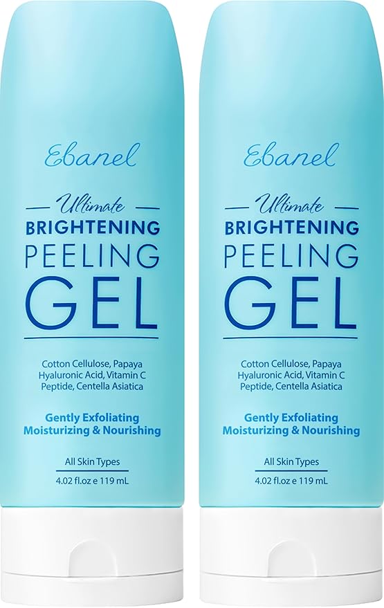 Ebanel Brightening Peeling Gel with Cellulose, Rice, Papaya, HA, Cica, 2PK