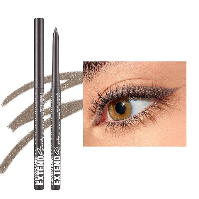 Mefyhtune Grey Eyeliner Pencil Waterproof Retractable Cream Grey Gel Eyeliner Smudge-proof Hypoallergenic (10#)