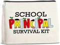 UPNEGE School Principal Gifts: Makeup Bag, Appreciation Gifts for Women, Survival Kit Zipper Pouch