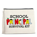 UPNEGE School Principal Gifts: Makeup Bag, Appreciation Gifts for Women, Survival Kit Zipper Pouch
