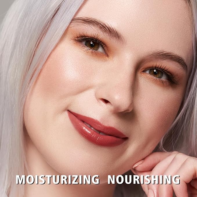 MAKI YIKA Moisture Mauve Red Lipstick for Women Hydrate Tinted Lip Balm