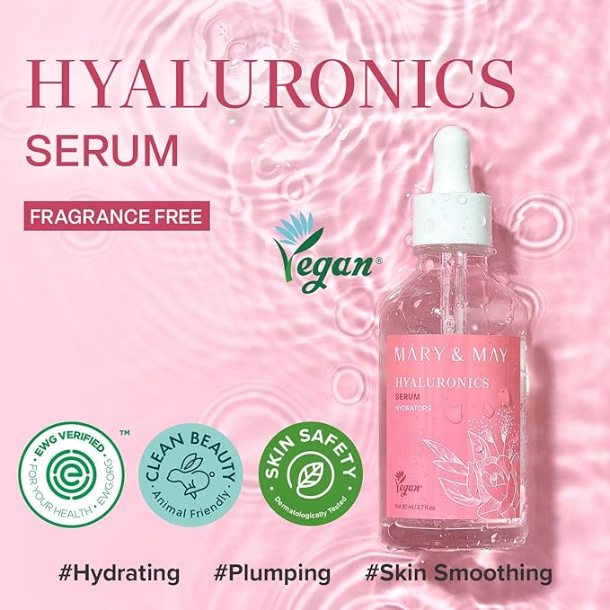 Mary&May Hyaluronic Acid Serum, 6 Types HA, 2.71 fl.oz