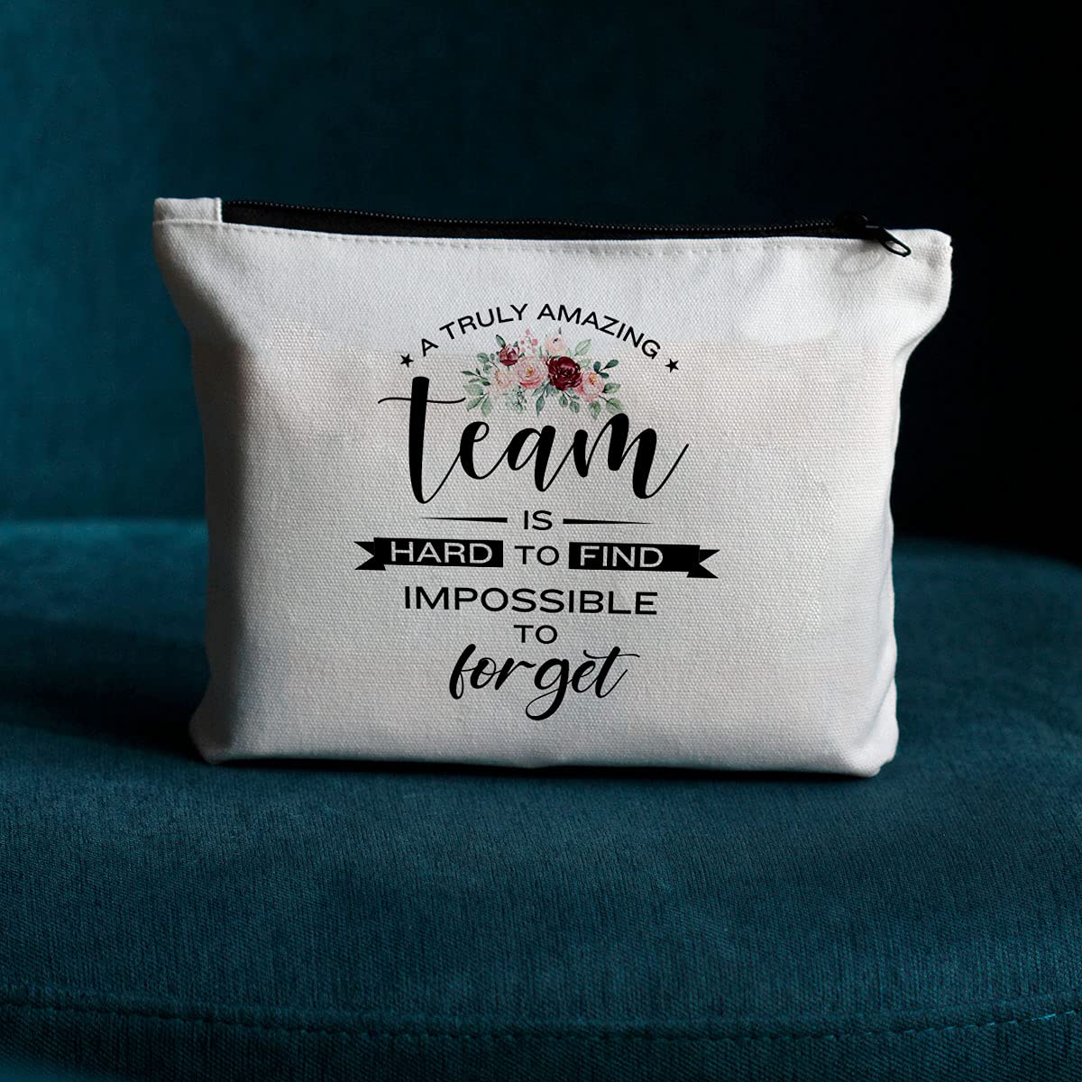 Team Gifts Makeup Bag, Appreciation Gifts Cosmetic Bag for Employees