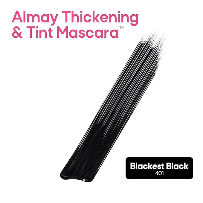 Almay Thickening & Tint Mascara, 401 Blackest Black, 1 Count