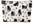 DHKG Funny Black Cat Makeup Bags for Women - Cat Gifts for Women Cats Lovers, Cats Mom Gifts Cosmetic Bag Travel Organizer Zipper Birthday Christmas Friendship Gift