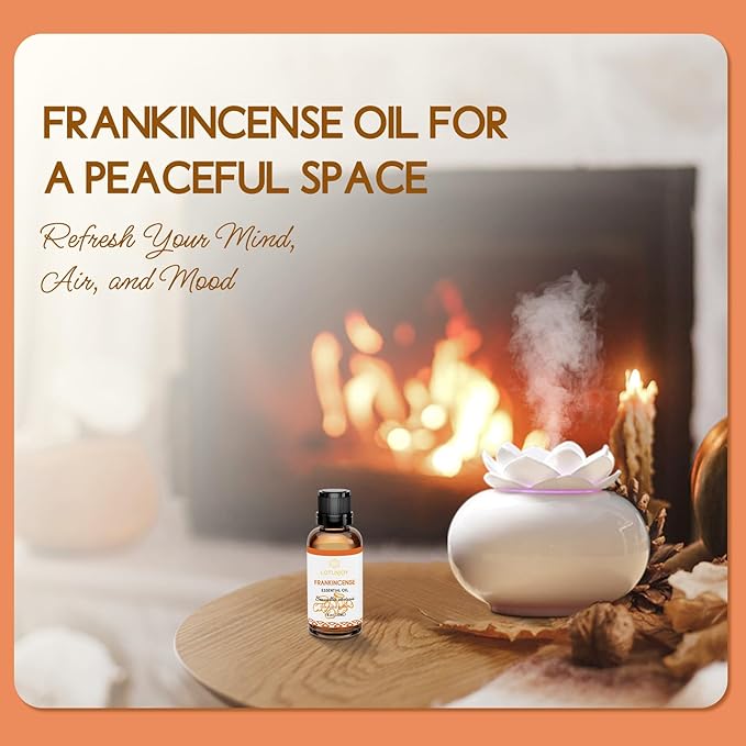 LOTUSJOY Frankincense Essential Oil for Diffuser, Skin, Hair, 1 Oz