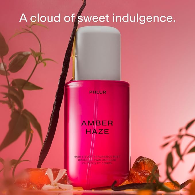 PHLUR Amber Haze Body Mist, 8 Fl Oz