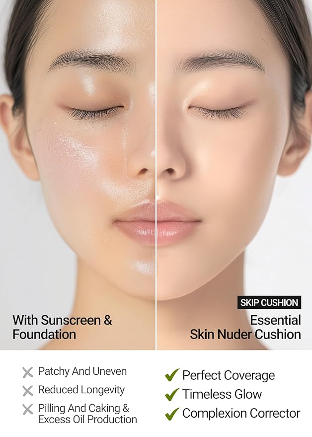 Skin Nuder Cushion | Korean Makeup, SPF 50, Refill Not Included (17 Fair Light)